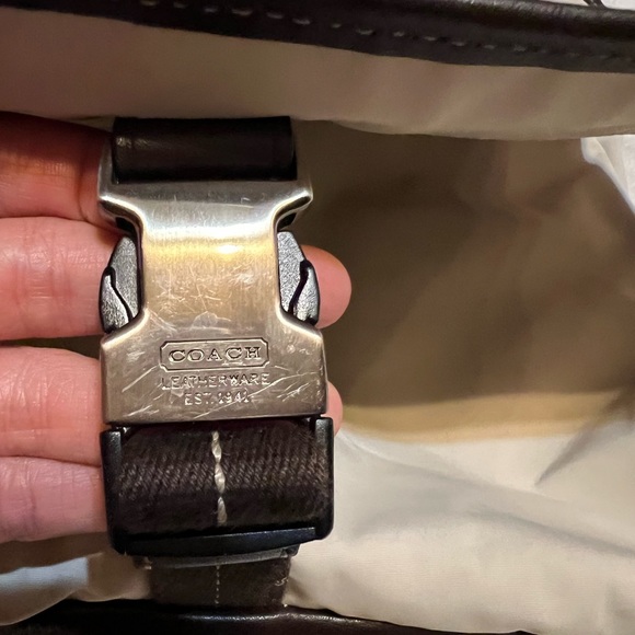 Coach Transatlantic Map Messenger Bag Khaki - Picture 12 of 16